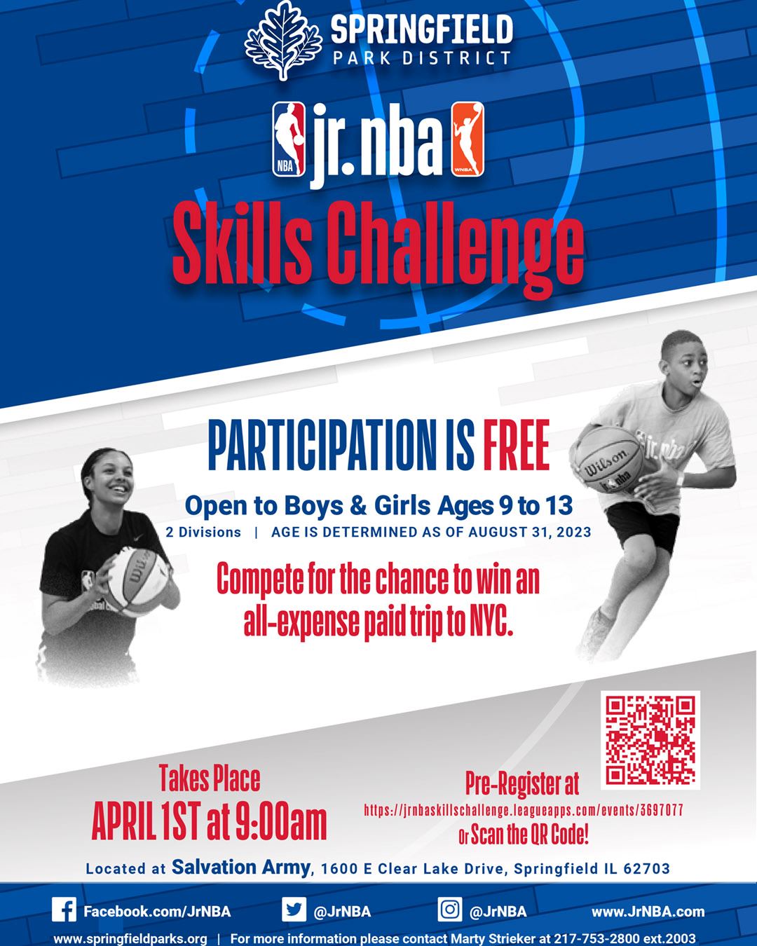 Jr. NBA Skills Challenge Springfield Park District