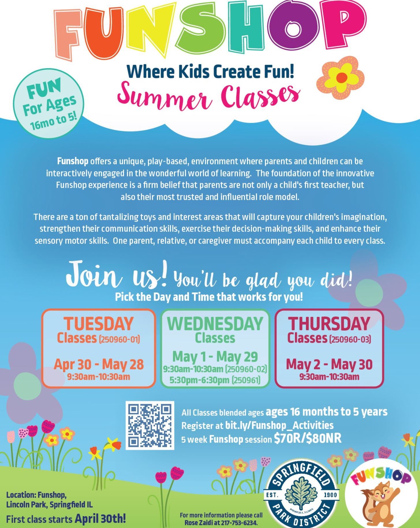 Funshop Summer Classes | Springfield Park District